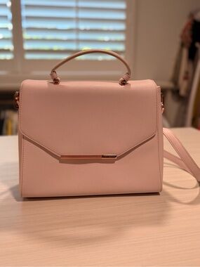 Ted Baker Blush Top-Handle Satchel with Rose Gold Trim
